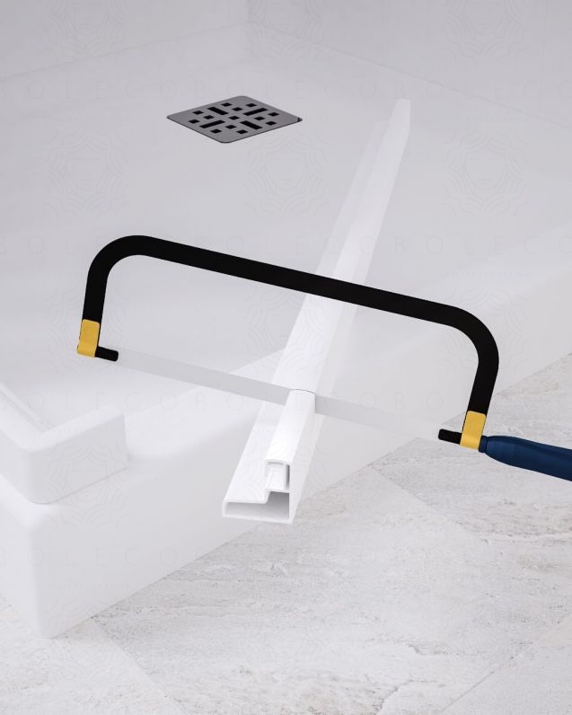 Box doccia bianco, cm.80x80, riducibile