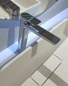 Coppia rubinetti lavabo alto e bidet Febe