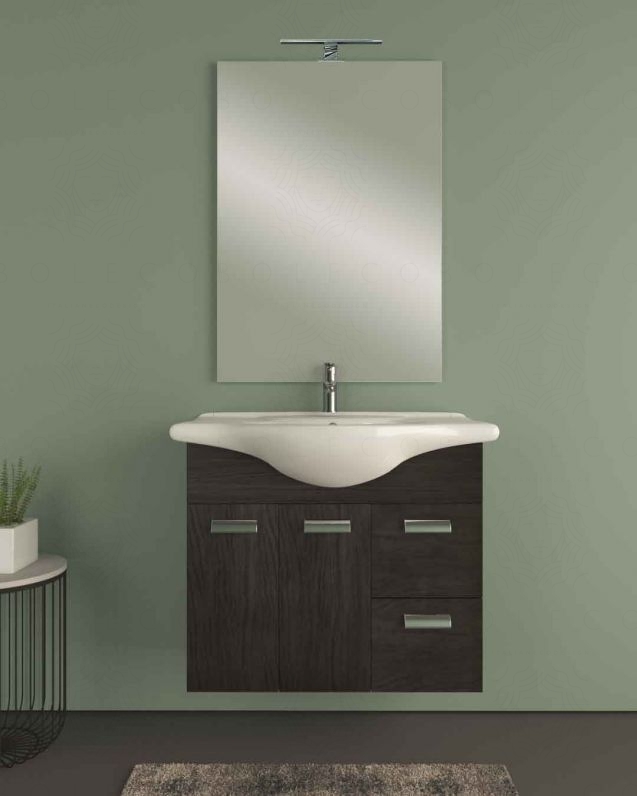 Mobile bagno Romina 85 cm con lavabo in ceramica