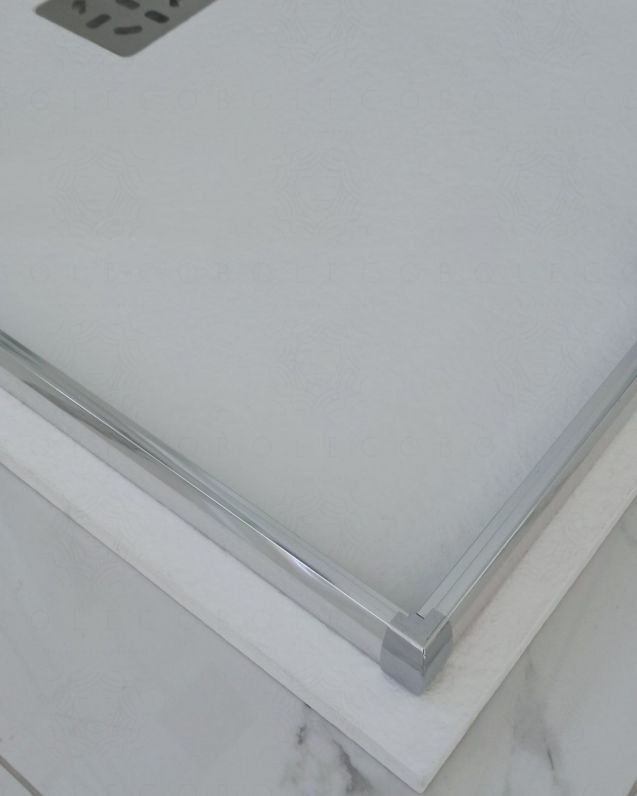 Piatto doccia rettangolare bianco opaco, in mineralmarmo Piatto doccia rettangolare bianco opaco, in mineralmarmo