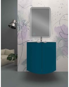 Mobile bagno sospeso Zoe 120 cm completo di specchio led