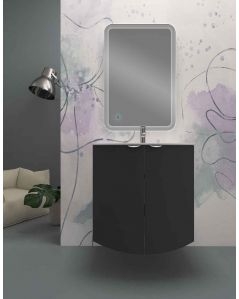 Mobile bagno sospeso Zoe 120 cm completo di specchio led