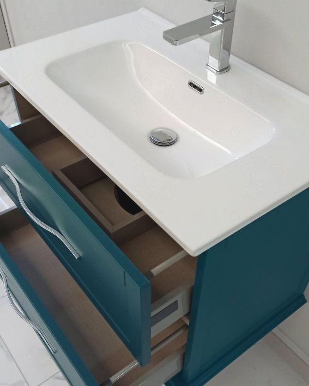 Mobile bagno sospeso Alba con lavabo in ceramica, 74 cm Mobile bagno sospeso Alba con lavabo in ceramica, 74 cm