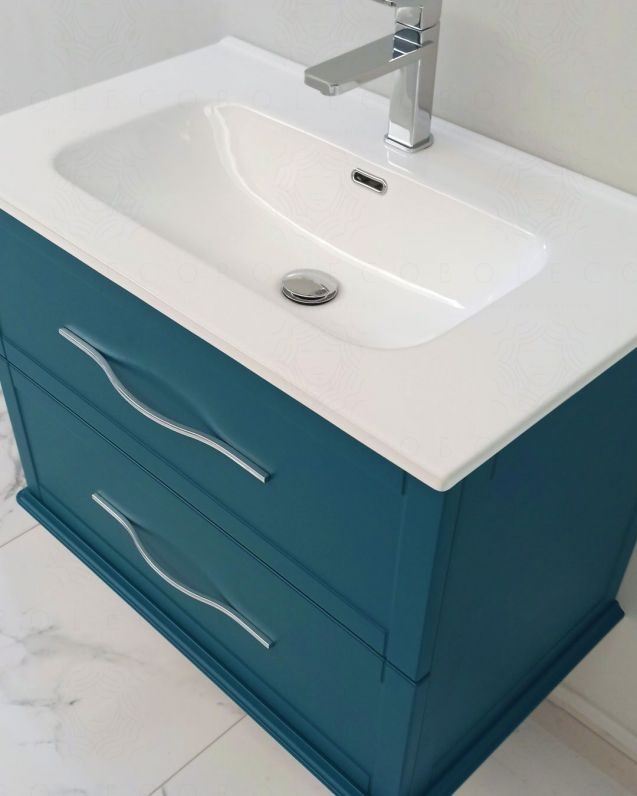 Mobile bagno sospeso Alba con lavabo in ceramica, 74 cm Mobile bagno sospeso Alba con lavabo in ceramica, 74 cm