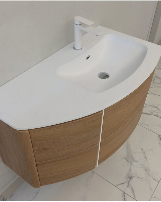 Mobile bagno sospeso Olimpia cm.90 con specchio led Mobile bagno sospeso Olimpia cm.90 con specchio led