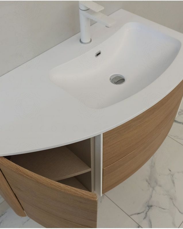Mobile bagno sospeso Olimpia cm.90 con specchio led Mobile bagno sospeso Olimpia cm.90 con specchio led