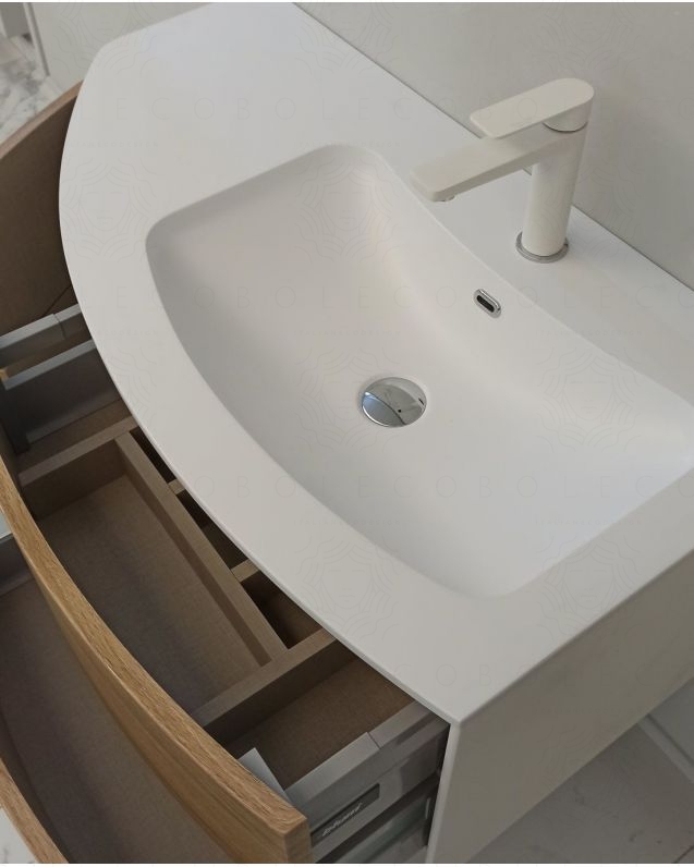 Mobile bagno sospeso Olimpia cm.90 con specchio led Mobile bagno sospeso Olimpia cm.90 con specchio led