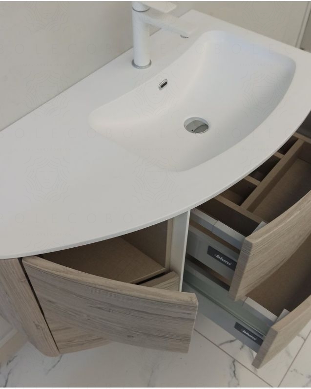 Mobile bagno sospeso Olimpia cm.90 con specchio led Mobile bagno sospeso Olimpia cm.90 con specchio led