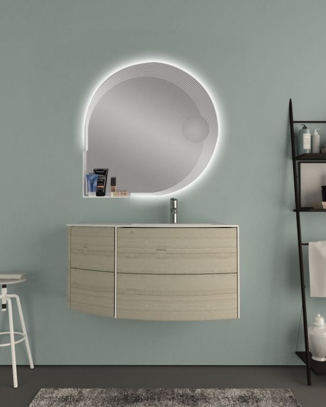 Mobile bagno sospeso Olimpia cm.90 con specchio led Mobile bagno sospeso Olimpia cm.90 con specchio led