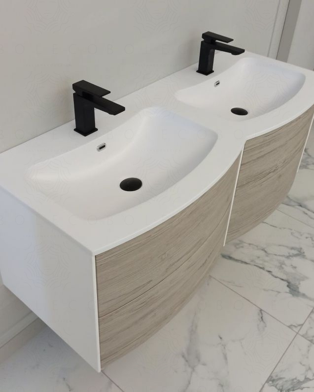 Mobile bagno sospeso Olimpia cm 120 con specchio led Mobile bagno sospeso Olimpia cm 120 con specchio led