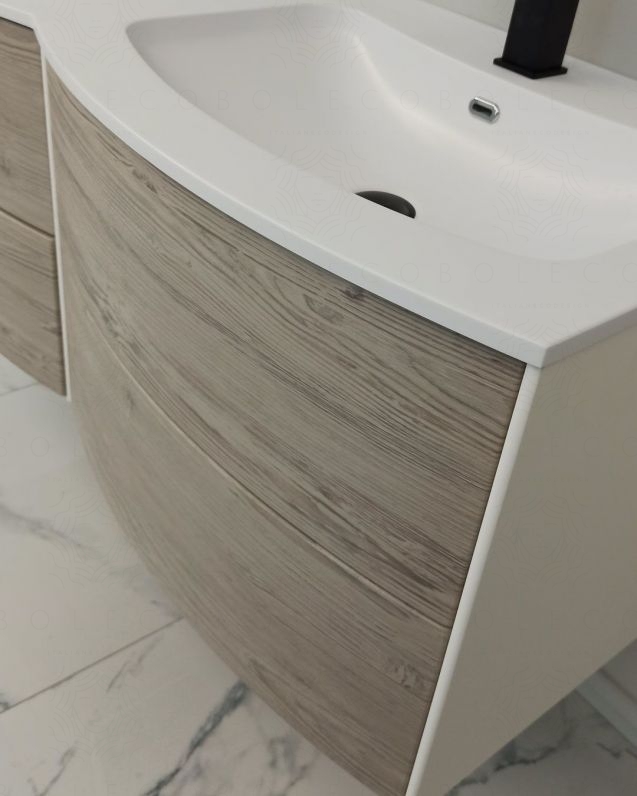 Mobile bagno sospeso Olimpia cm 120 con specchio led Mobile bagno sospeso Olimpia cm 120 con specchio led