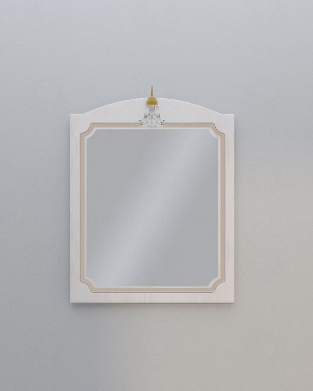 Specchio 80 cm con applique per mobile Monet