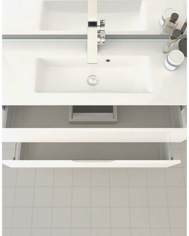 Mobile bagno sospeso Perla cm.100, profondita ridotta Mobile bagno sospeso Perla cm.100, profondita ridotta