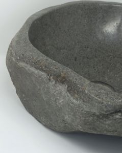 Lavabo di appoggio Joya in pietra di fiume, diametro 45/56