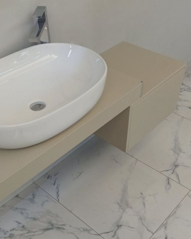 Mensolone bagno da 100 a 140 cm con staffe regolabili, lavabo Mensolone bagno da 100 a 140 cm con staffe regolabili, lavabo
