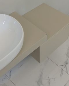 Mensolone bagno da 100 a 140 cm con staffe regolabili, lavabo