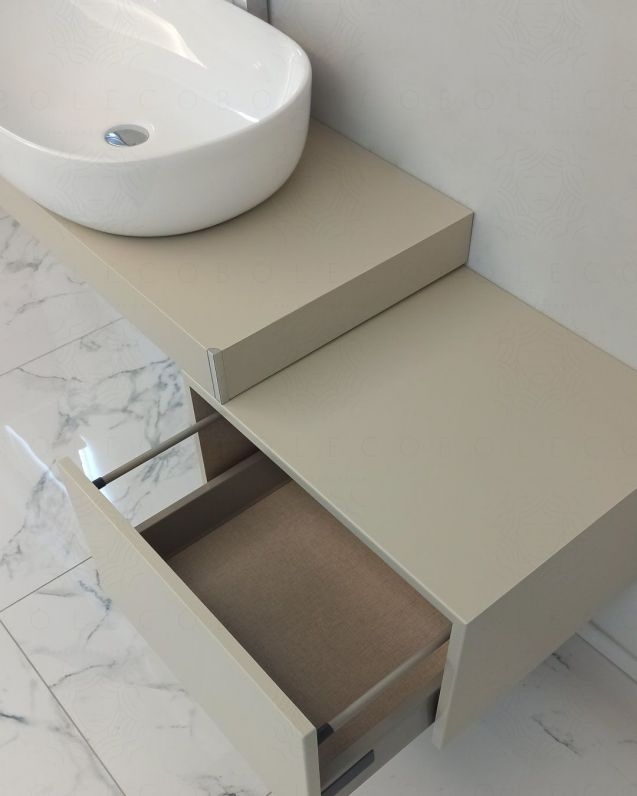 Mensolone bagno da 100 a 140 cm con staffe regolabili, lavabo Mensolone bagno da 100 a 140 cm con staffe regolabili, lavabo