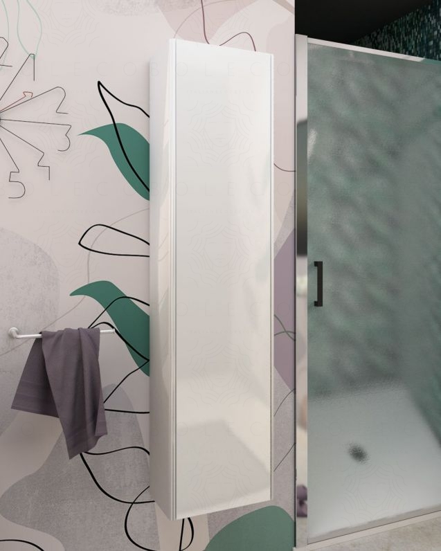 Colonna bagno sospesa bianco lucido cm 35x140 Colonna bagno sospesa bianco lucido cm 35x140