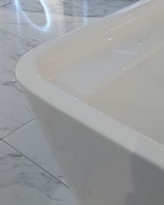 Vasca da bagno freestanding bianca 170x80 cm design moderno