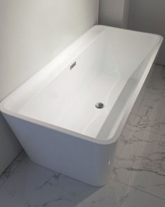 Vasca da bagno freestanding bianca 170x80 cm design moderno