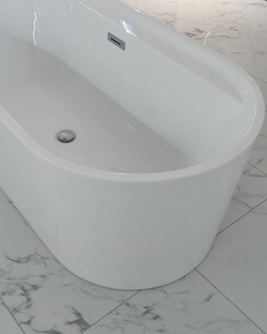 Vasca da bagno freestanding moderna cm 170x80