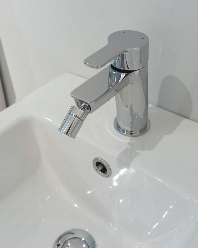 Coppia rubinetti lavabo alto e bidet Fedra per piletta click Coppia rubinetti lavabo alto e bidet Fedra per piletta click