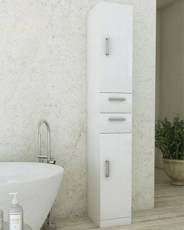Colonna bagno Clelia bianco lucido cm 30x190