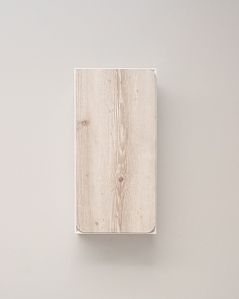 Pensile bagno bianco opaco - rovere grigio cm 35x70