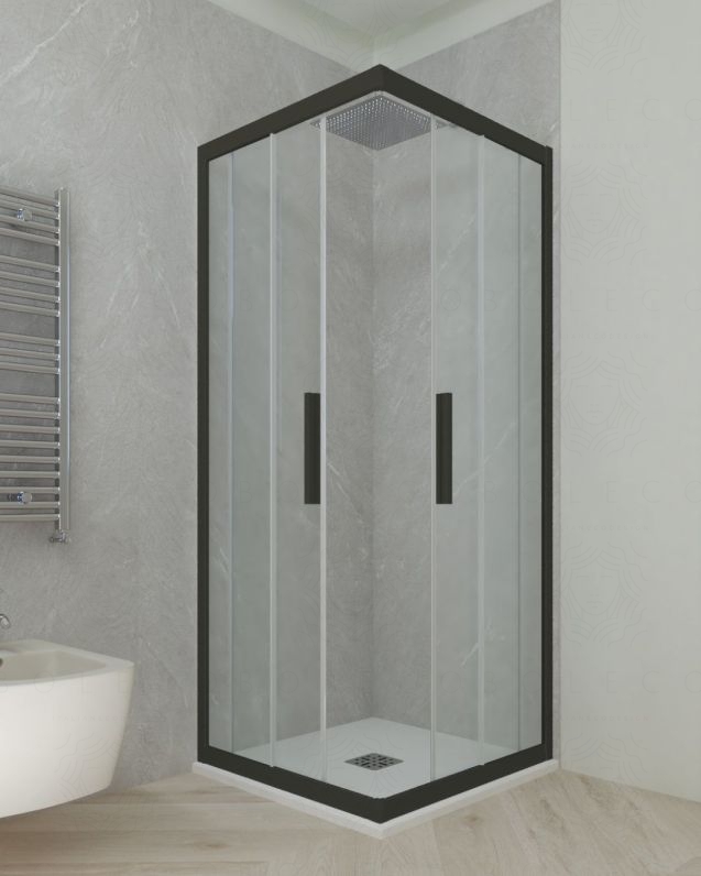 Box doccia quadrato 80x80 cristallo temperato 6 mm