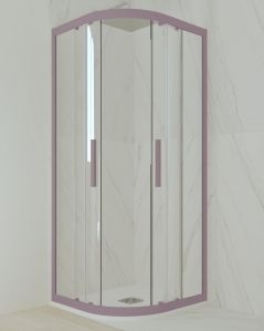 Box doccia 80x80 cm semicircolare colorato - vetro temperato