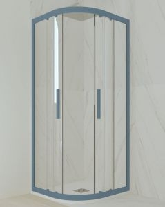 Box doccia 100x100 cm semicircolare colorato - vetro temperato