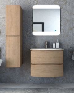 Mobile bagno sospeso 70 cm Greta con lavabo in resina