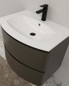 Mobile bagno sospeso 70 cm Greta con lavabo in resina