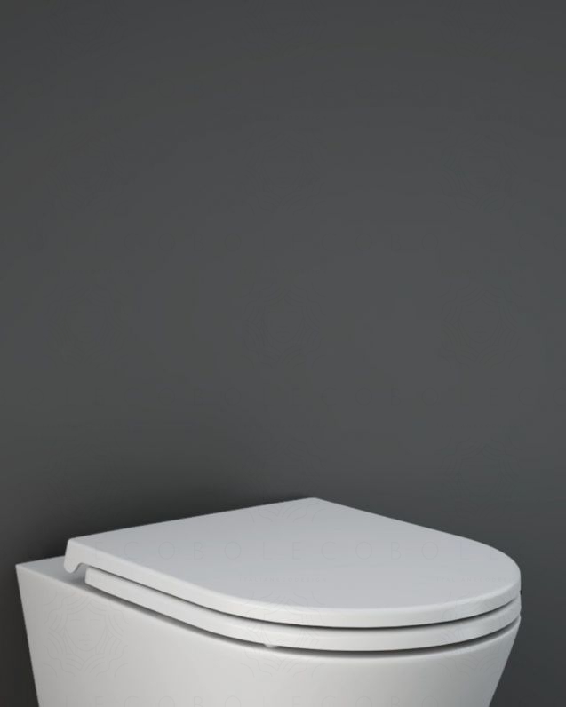 Vaso in ceramica bianco opaco con sedile rallentato - Resort