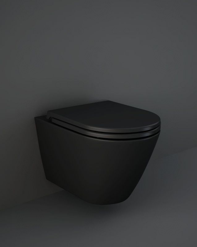 Vaso in ceramica nero opaco con sedile rallentato - Resort