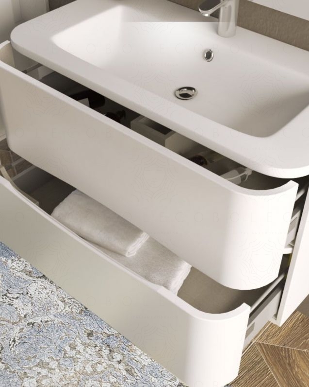 Mobile bagno Silvia 120 cm con lavabo in resina Mobile bagno Silvia 120 cm con lavabo in resina