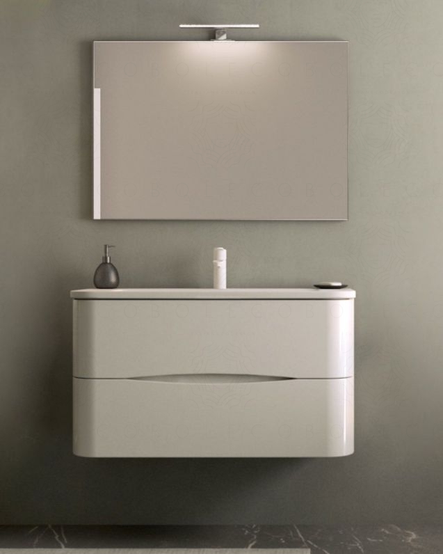 Mobile bagno Silvia 120 cm con lavabo in resina Mobile bagno Silvia 120 cm con lavabo in resina