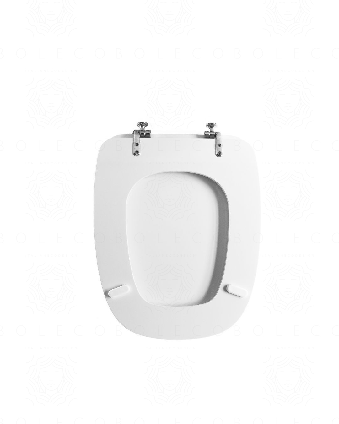 Tavoletta wc in legno bianco – Square