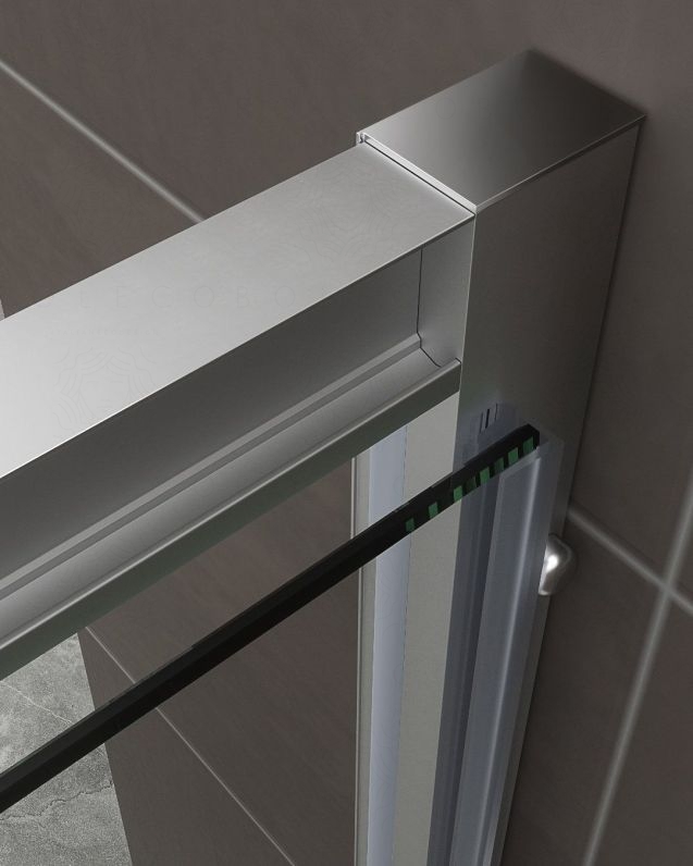 Box doccia cristallo temperato cm 110x90 - porta saloon