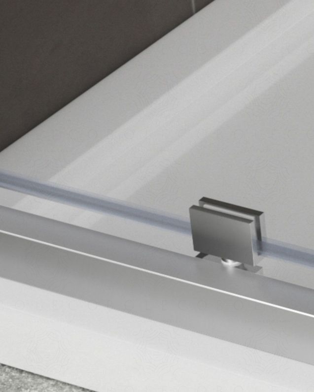 Box doccia cristallo temperato cm 110x90 - porta saloon
