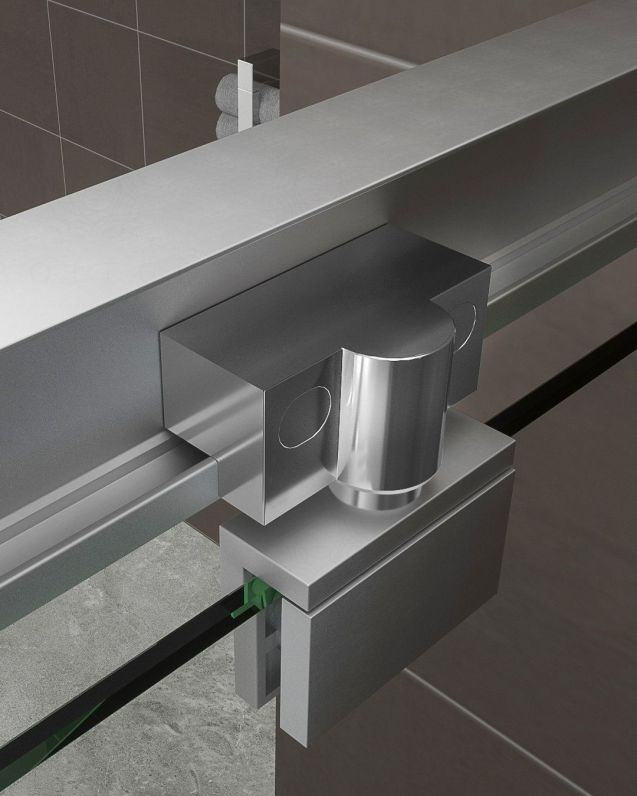 Box doccia cristallo temperato cm 110x90 - porta saloon