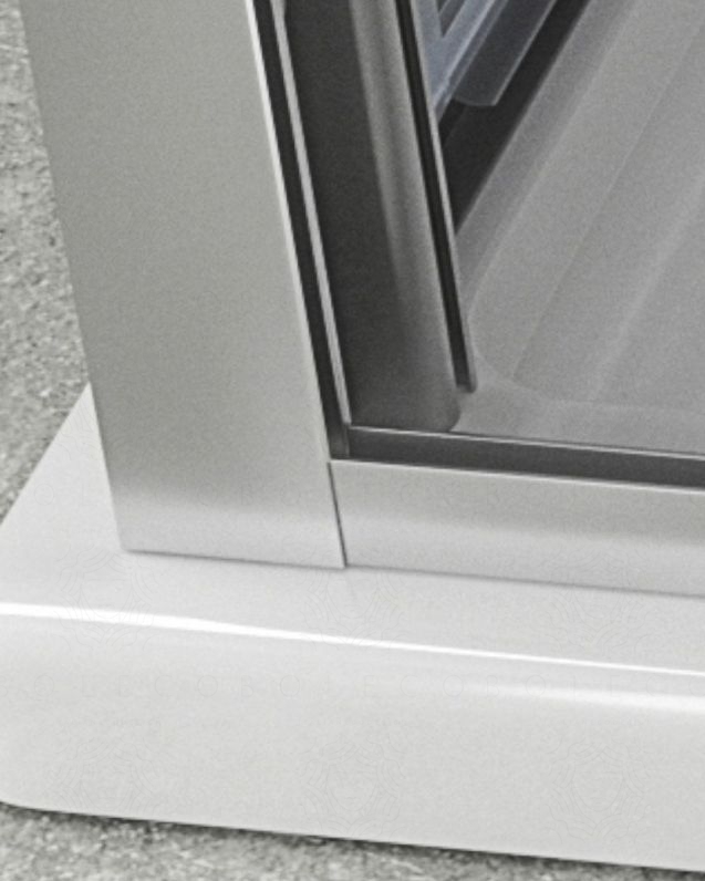 Box doccia cristallo temperato cm 110x90 - porta saloon