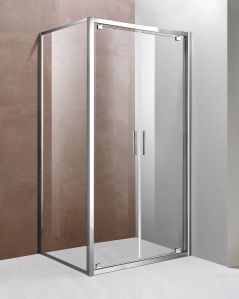 Box doccia cristallo temperato cm 110x90 - porta saloon