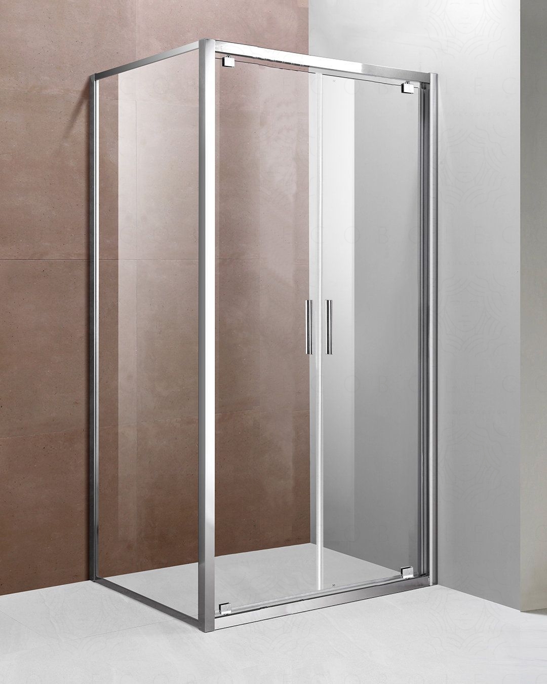 Box doccia cristallo temperato cm 100x100 - porta saloon Box doccia cristallo temperato cm 100x100 - porta saloon