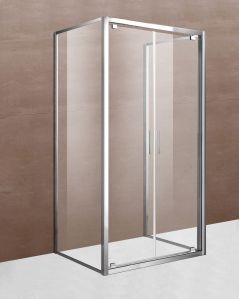 Box doccia cristallo temperato cm 110x80 - porta saloon e 2