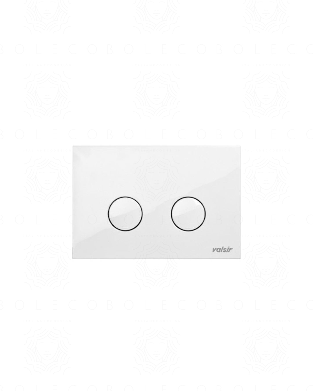 Placca meccanica Valsir P4 bianca con doppio tasto Placca meccanica Valsir P4 bianca con doppio tasto