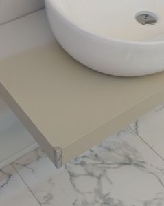 Mensolone bagno 90 cm completo di staffe regolabili e lavabo in