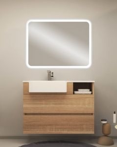 Mobile bagno sospeso Riviera cm 100 con lavabo in resina