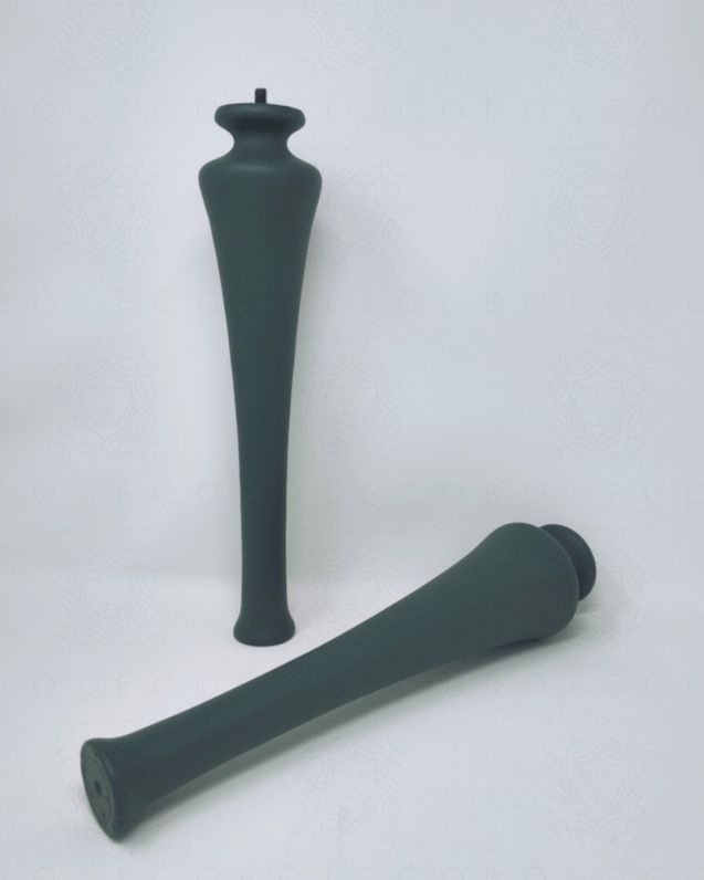 Set due piedi moderni in legno h35 cm per mobile bagno Alba Set due piedi moderni in legno h35 cm per mobile bagno Alba