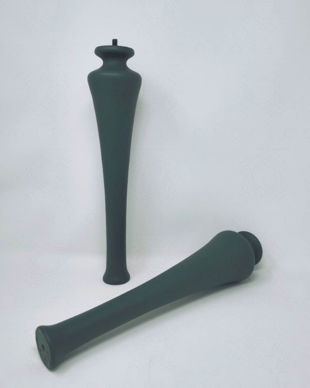 Set due piedi moderni in legno h35 cm per mobile bagno Alba Set due piedi moderni in legno h35 cm per mobile bagno Alba
